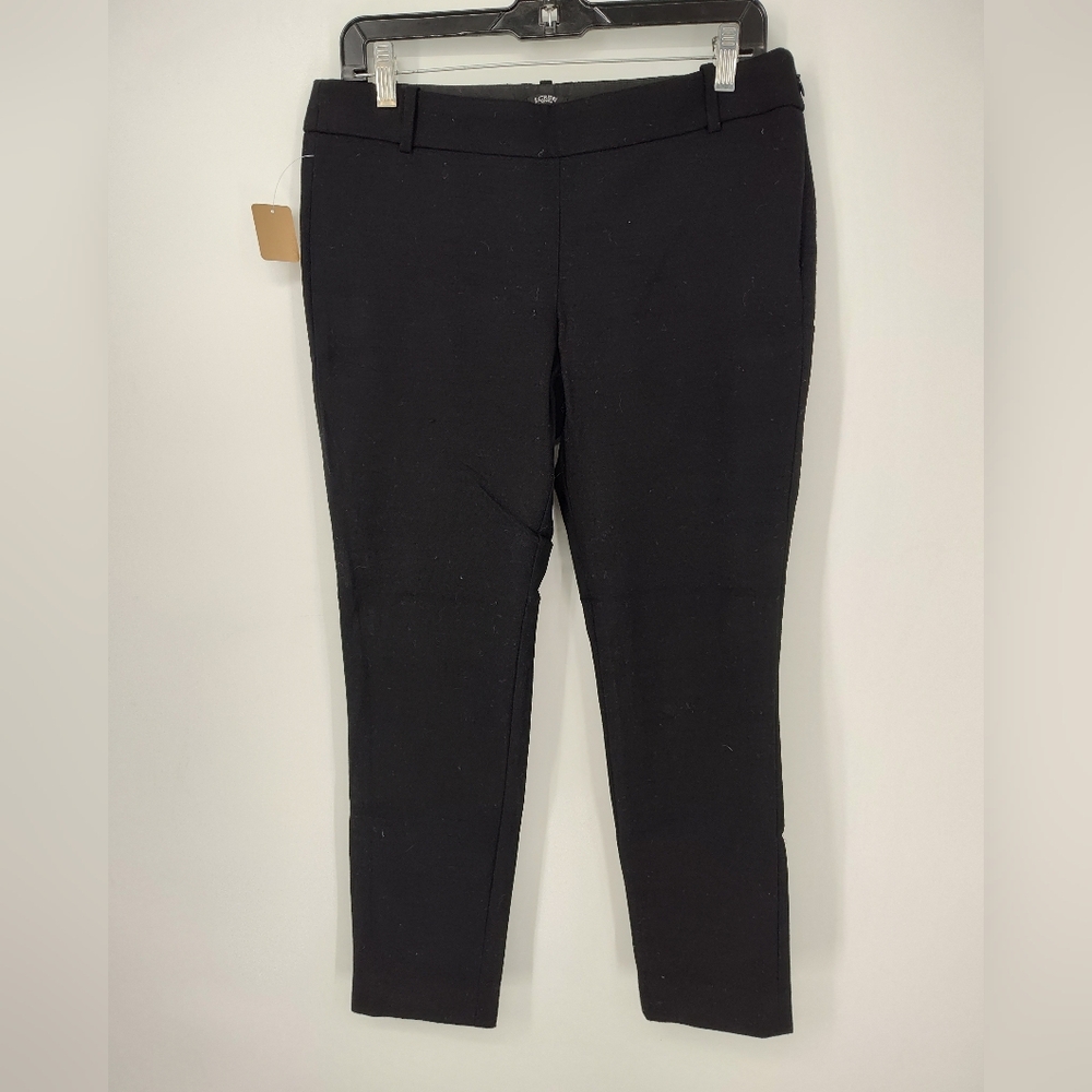 J. Crew Minnie Black Stretch Cropped Pants Women's 6